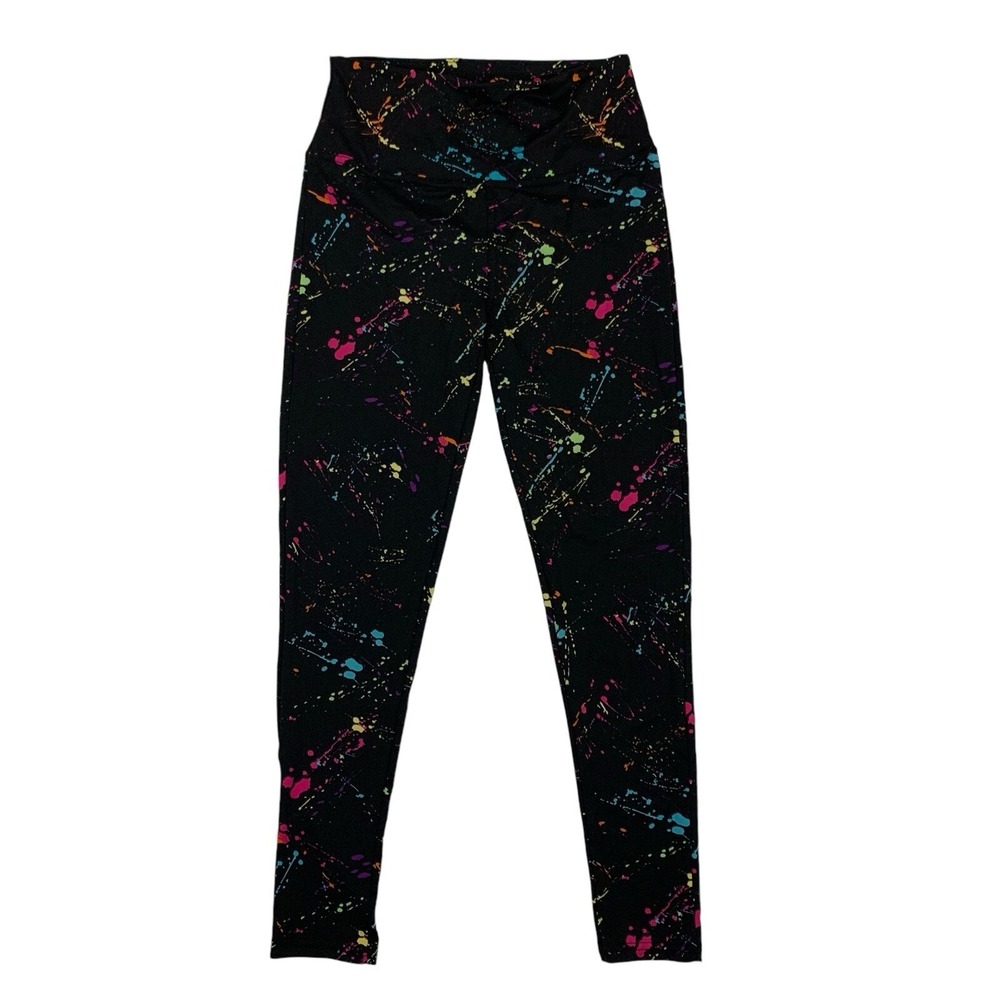 Tipsy‎ Elves Leggings XS Multicolor Pants Holiday Christmas Fun Retro